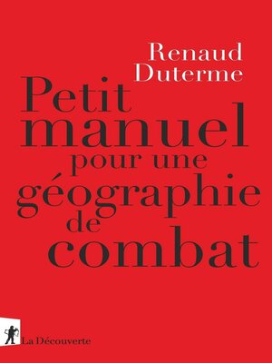 cover image of Petit manuel pour une géographie de combat
